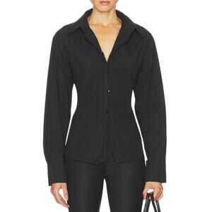 ALL THE WAYS Clarise Open Back Top in Black, Size S